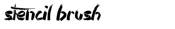 Stencil Brush font preview